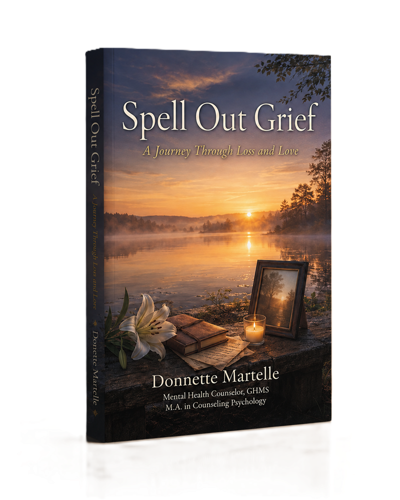 Spell Out Grief book by Donnette Martelle